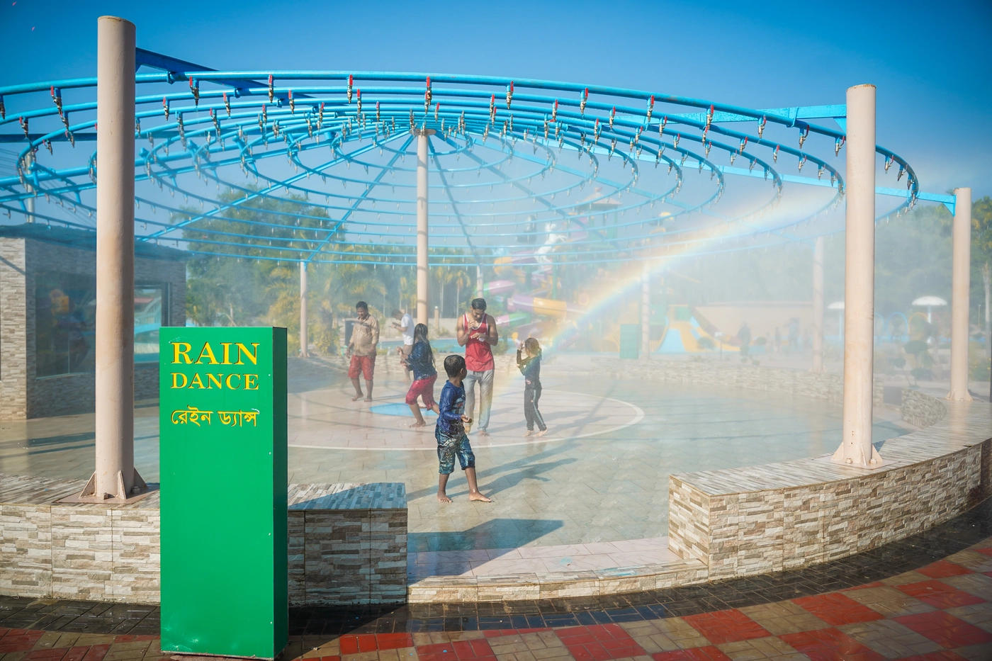 Rain Dance splash attraction at Sea Pearl Waterpark